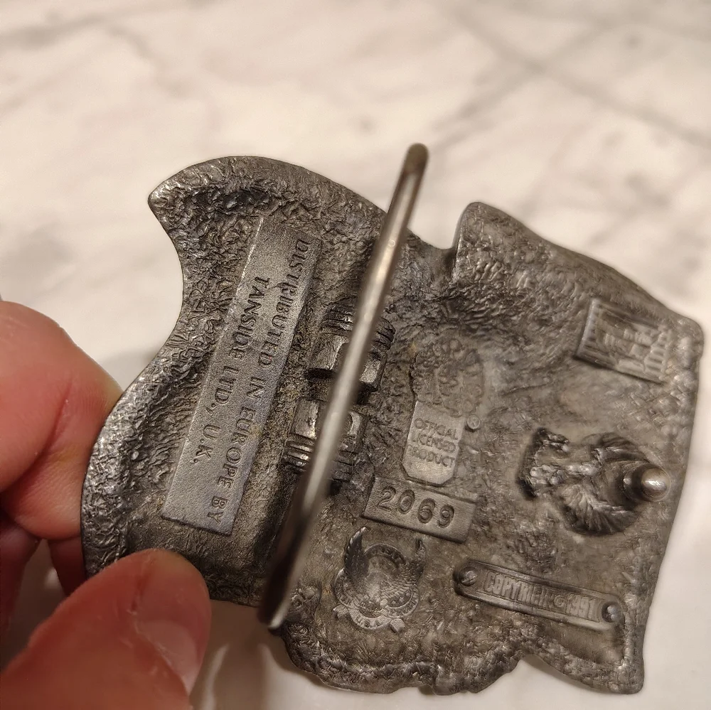 Vintage Flag Belt Buckle